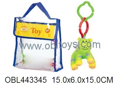 短挂式河马带响铃 欧宝龙玩具中的趣味成长伴侣